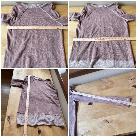 FREE PEOPLE BEACH COCOON COWL NECK PULLOVER TOP COTTON BREATHABLE NATURAL S - Picture 9 of 9